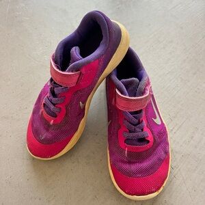 Nike Kids Purple and Pink Sneakers